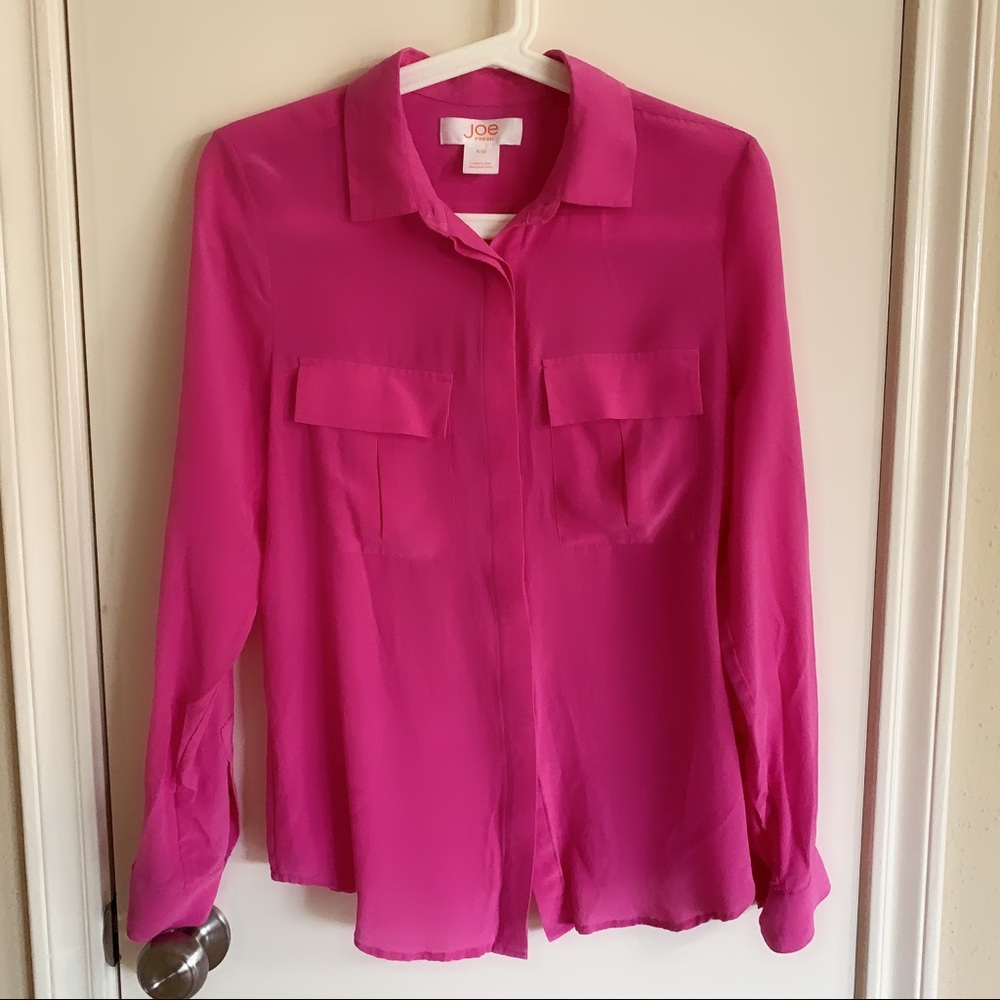 Joe fresh 100% silk blouse S/P
